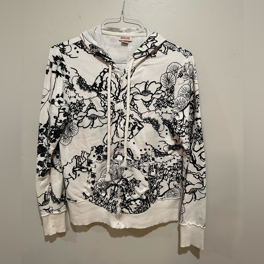 Mossimo graphic b&w hoodie